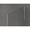 Mexen Kioto стена за душ Walk-in 110 x 100 x 40 см, черен модел, хром - 800-110-100-221-01-70-040