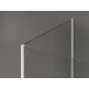 Mexen Kioto душ панел Walk-in 110 x 100 x 40 см, черен модел, бял - 800-110-100-221-20-70-040