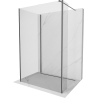 Mexen Kioto стена за душ Walk-in 135 x 70 x 30 см, прозрачна, gun gray четка - 800-135-070-221-66-00-030