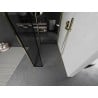 Mexen Kioto стенен душ Walk-in 130 x 110 x 30 см, черен модел, златен - 800-130-110-221-50-70-030
