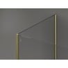 Mexen Kioto стена за душ 120 x 110 x 40 см, черен модел, златен - 800-120-110-221-50-70-040