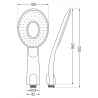 Mexen R-73 душова ръчка 1-функционална, черна - 79573-70