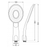 Mexen R-73 ръкохватка за душ 1-функционална, черна - 79573-70
