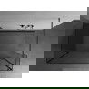 Mexen Kioto стена за душ 120 x 95 x 40 см, прозрачна, gun gray мат - 800-120-095-221-66-00-040