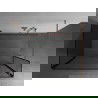 Mexen Kioto стенен душ Walk-in 140 x 70 x 40 см, черен шаблон, матирано мед - 800-140-070-221-65-70-040