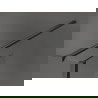 Mexen Kioto стена за душ 140 x 100 x 40 см, черен шаблон, Gun gray четкан - 800-140-100-221-66-70-040