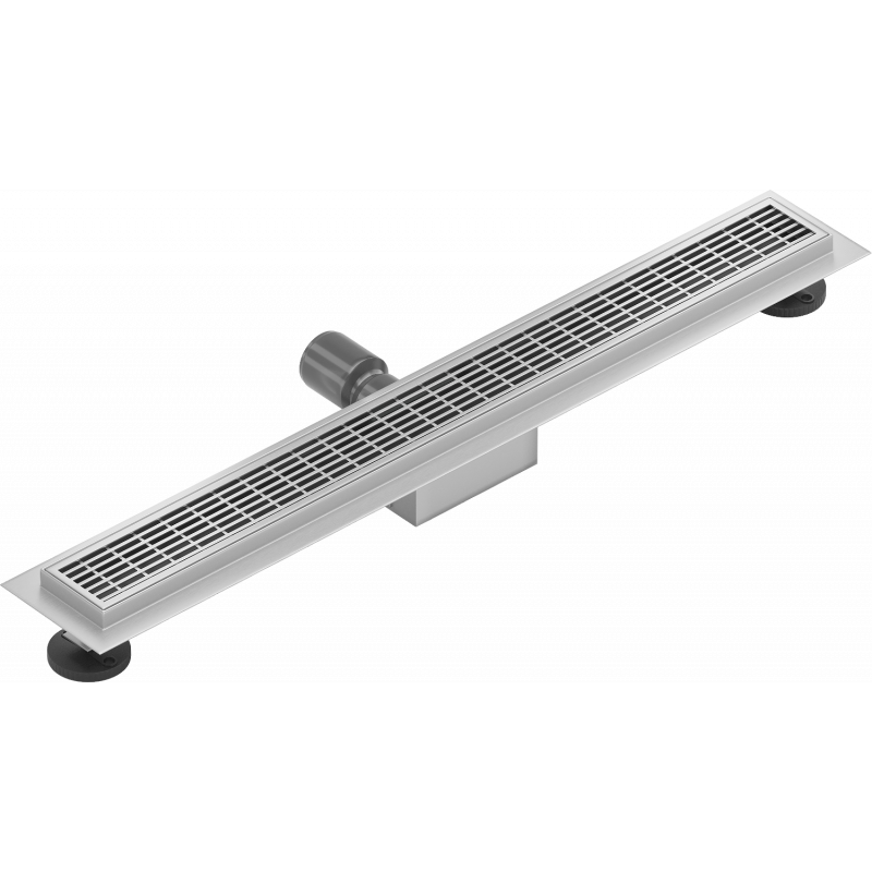 Mexen Flat M33 линеен отвод 50 cm, inox - 1033050-15