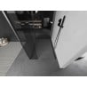 Mexen Kioto душ преграда Walk-in 125 x 80 x 30 см, прозрачен, gun metal - 800-125-080-221-95-00-030