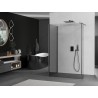 Mexen Kioto душ преграда Walk-in 125 x 80 x 30 см, прозрачен, gun metal - 800-125-080-221-95-00-030