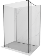 Mexen Kioto душ стенна Walk-in 125 x 90 x 40 cm, прозрачна, черна - 800-125-090-221-70-00-040