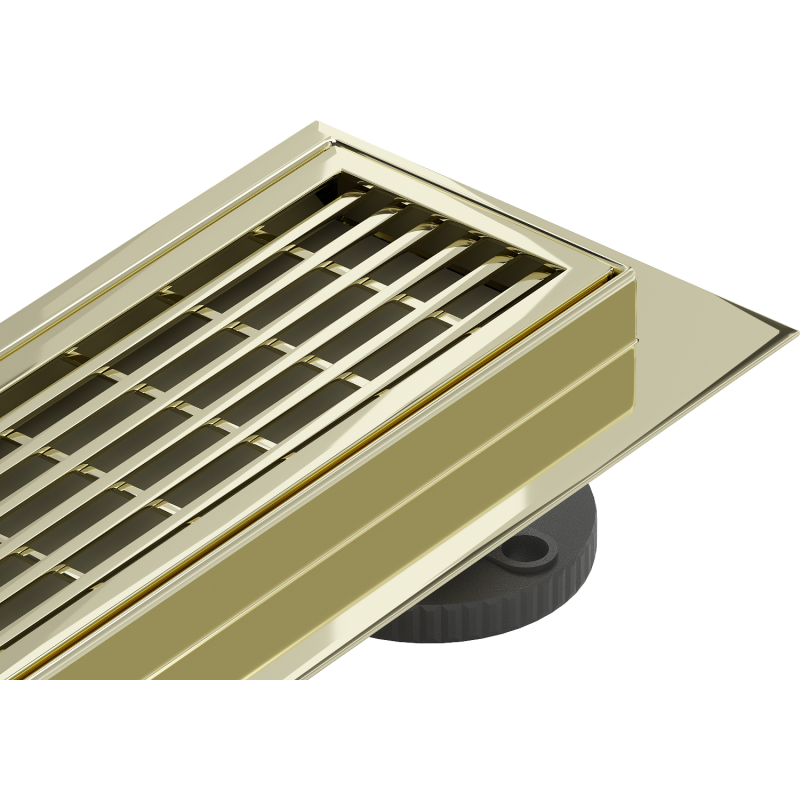 Mexen Flat Линеен сифон M33 70 см, златен - 1533070-15