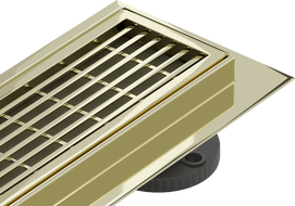 Mexen Flat Линеен сифон M33 70 см, златен - 1533070-15