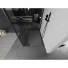 Mexen Kioto душ стенна Walk-in 125 x 90 x 40 cm, прозрачна, черна - 800-125-090-221-70-00-040