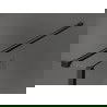 Mexen Kioto стена за душ 125 x 95 x 40 см, прозрачна, черна - 800-125-095-221-70-00-040