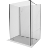 Mexen Kioto стена за душ Walk-in 130 x 110 x 40 см, прозрачна, черна - 800-130-110-221-70-00-040