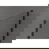 Mexen Kioto стенен душ Walk-in 100 x 80 x 30 см, черен модел, черен - 800-100-080-221-70-70-030
