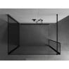 Mexen Kioto стена за душова Walk-in 110 x 100 x 30 см, черен модел, черна - 800-110-100-221-70-70-030
