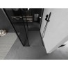 Mexen Kioto Душ стена Walk-in 120 x 80 x 40 см, черна рамка, черна - 800-120-080-221-70-70-040