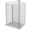 Mexen Kioto стена за душ кабина Walk-in 115 x 110 x 40 см, прозрачно, gun metal - 800-115-110-221-95-00-040