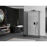 Mexen Kioto душ кабина Walk-in 120 x 70 x 40 см, черен шаблон, gun metal - 800-120-070-221-95-70-040