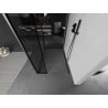 Mexen Kioto душ кабина Walk-in 120 x 70 x 40 см, черен шаблон, gun metal - 800-120-070-221-95-70-040