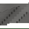 Mexen Kioto стена за душ Walk-in 100 x 70 x 40 см, черен модел, gun metal - 800-100-070-221-95-70-040