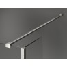 Mexen Kioto Душ стена Walk-in 135 x 100 x 30 см, прозрачна, четкан никел
