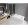 Mexen Felix параван за вана 2-крилен 100 x 140 см, графит, хром - 890-100-002-01-40