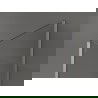 Mexen Kioto стена на душа Walk-in 140 x 80 x 40 см, черен модел, brushed никел - 800-140-080-221-97-70-040
