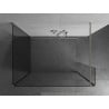 Mexen Kioto стена за душ кабина Walk-in 90 x 80 x 40 см, прозрачна, матирана никел - 800-090-080-221-97-00-040