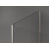 Mexen Kioto стена за душ Walk-in 105 x 90 x 40 см, прозрачно, сметка на никел - 800-105-090-221-97-00-040