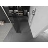 Mexen Kioto стена за душове Walk-in 130 x 105 x 40 см, прозрачна, четка никел - 800-130-105-221-97-00-040
