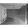 Mexen Kioto душ кабина Walk-in 110 x 110 см, прозрачен, четкан никел - 800-110-202-97-00-110