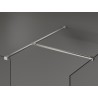 Mexen Kioto душ кабина Walk-in 110 x 110 см, прозрачен, четкан никел - 800-110-202-97-00-110