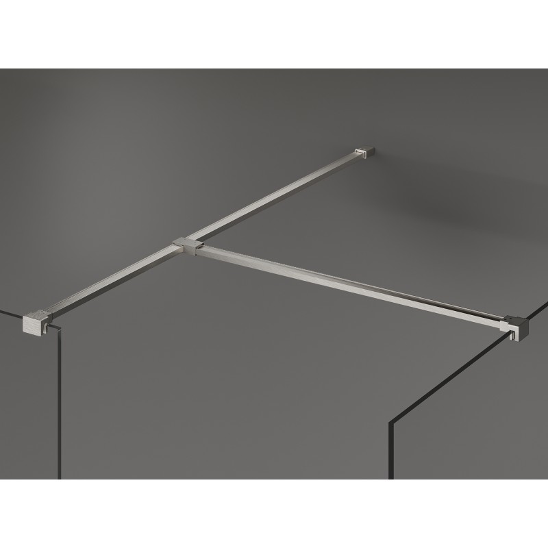 Mexen Kioto душ стена Walk-in 145 x 70 см, прозрачна, полирано никел - 800-145-202-97-00-070