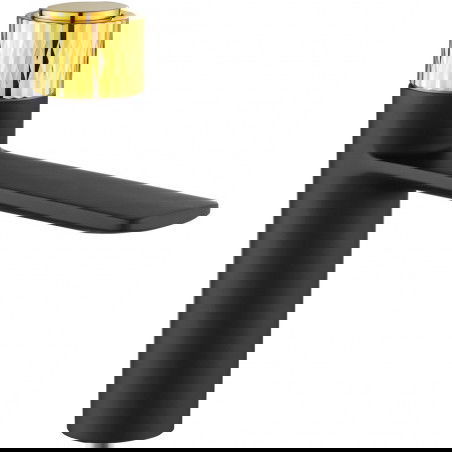 Mexen Zero+ смесител за умивалник, черен/златен - 71600-75