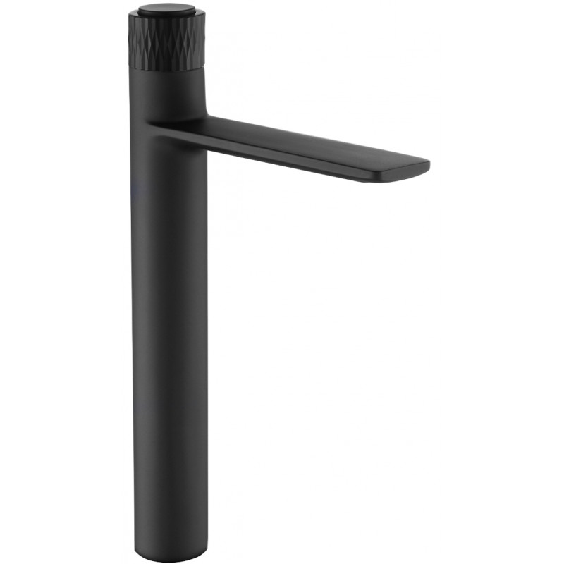 Mexen Zero+ висок смесител за мивка, черен - 71610-70