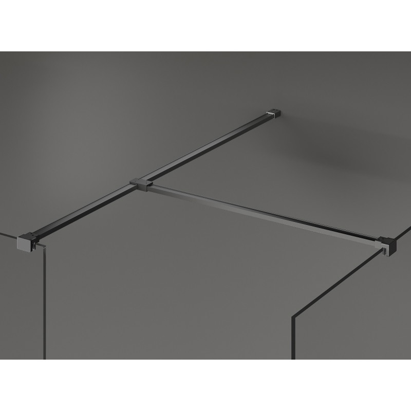 Mexen Kioto душ преграда Walk-in 145 x 80 см, прозрачен, gun metal - 800-145-202-95-00-080
