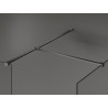 Mexen Kioto душ преграда Walk-in 145 x 80 см, прозрачен, gun metal - 800-145-202-95-00-080