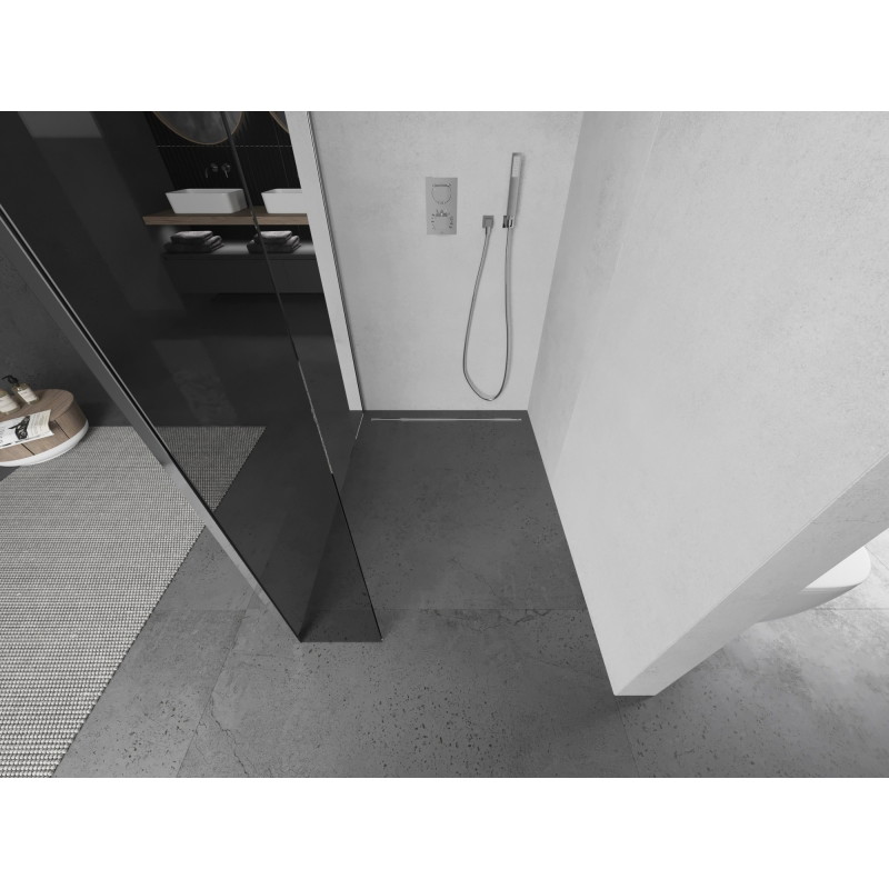 Mexen Kioto душ стена Walk-in 95 x 40 cm, прозрачен, хром - 800-095-212-01-00-040