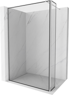 Mexen Kioto стена за душ Walk-in 120 x 30 см, черен модел, хром - 800-120-212-01-70-030