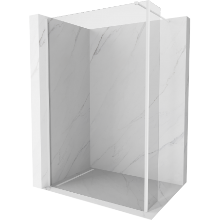 Mexen Kioto душ панел Walk-in 155 x 40 см, прозрачен, бял - 800-155-212-20-00-040
