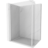 Mexen Kioto душ панел Walk-in 155 x 40 см, прозрачен, бял - 800-155-212-20-00-040