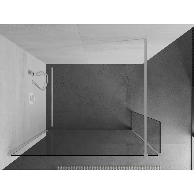 Mexen Kioto душ стена Walk-in 150 x 40 см, прозрачна, бяла - 800-150-212-20-00-040