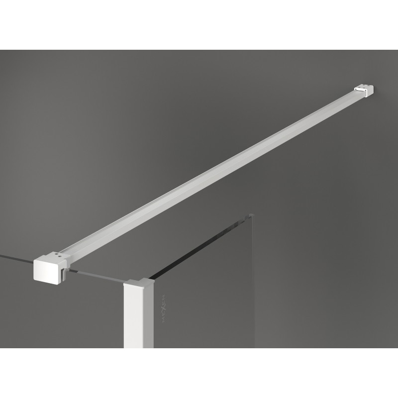 Mexen Kioto душ стена Walk-in 150 x 40 см, прозрачна, бяла - 800-150-212-20-00-040