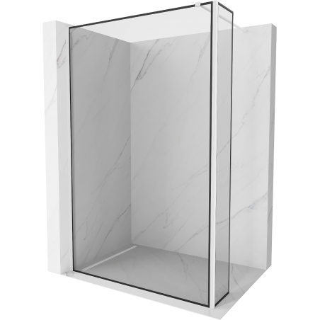 Mexen Kioto душова стена Walk-in 100 x 40 см, черен модел, бял - 800-100-212-20-70-040