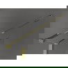 Mexen Киото стенен душ 100 x 40 см, черен модел, златен - 800-100-212-50-70-040