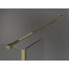 Mexen Kioto душ стена Walk-in 160 x 40 см, черна рамка, златна - 800-160-212-50-70-040