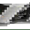 Mexen Kioto стена за душ 170 x 40 см, прозрачна, латунна четка - 800-170-212-55-00-040