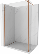 Mexen Kioto душова стена Walk-in 95 x 40 см, прозрачен, розово злато - 800-095-212-60-00-040